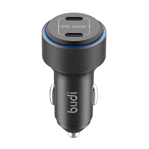 [050628] Auto punjač, ​​Budi 2xUSB-C 60W