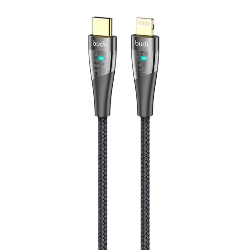 [050584] USB-C na Lightning kabel Budi 20W 1,5m (crni)