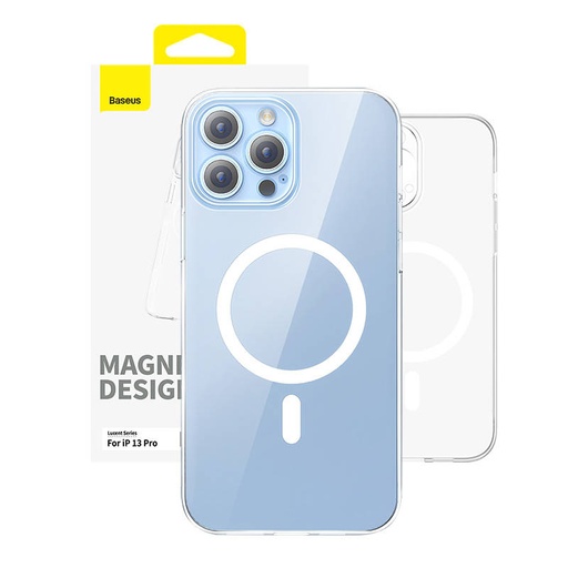 [052074] Magnetna torbica za telefon iP 13 PRO Baseus OS-Lucent serije (prozirna)