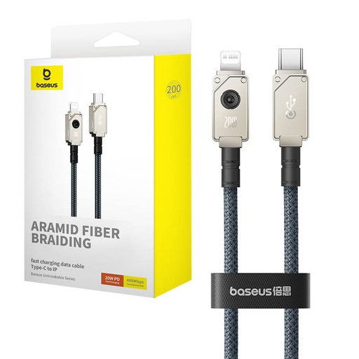 [051706] Kabel za brzo punjenje Baseus USB-C na IP 20A 2M (plavi)