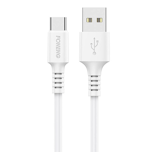 [045647] Kabel USB na USB C Foneng, x85 3A Quick Charge, 1m (bijeli)