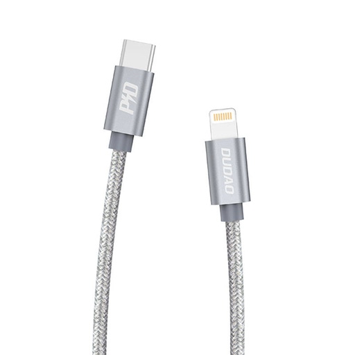 [052489] USB-C na Lightning kabel Dudao L5Pro PD 45W, 1m (sivo)