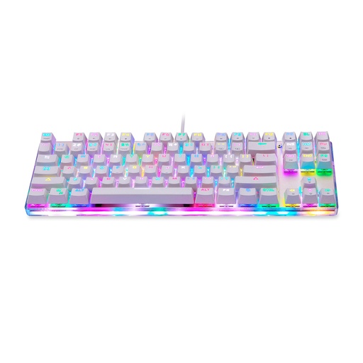 [028994] Mehanička gaming tipkovnica Motospeed K87S RGB (bijela)