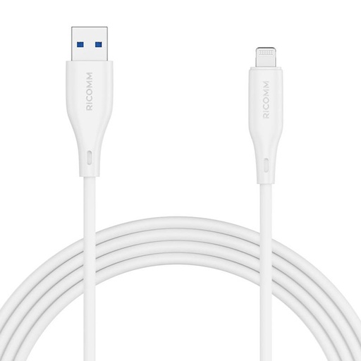 [049211] USB-A na Lightning kabel Ricomm RLS007ALW 2,1 m