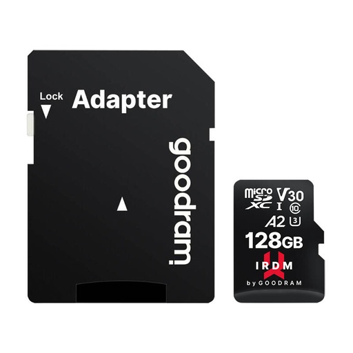 [055690] Memorijska kartica Goodram IRDM microSD 128GB + adapter (IR-M2AA-1280R12)