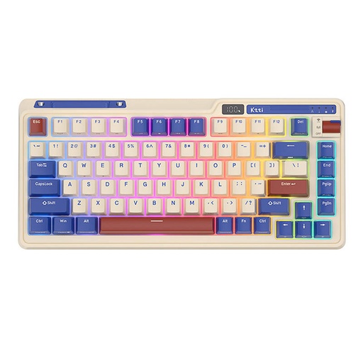 [054555] Mehanička tipkovnica Royal Kludge KZZI K75 pro RGB, Moment Switch (retro plava)