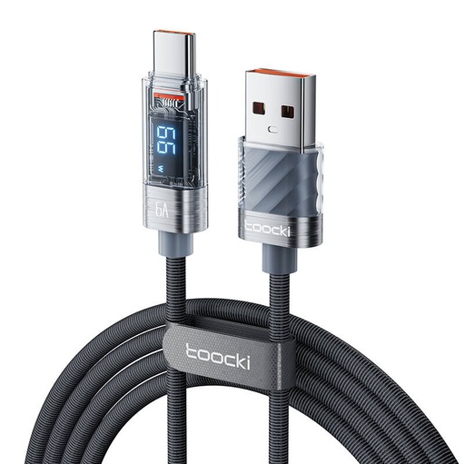 [054348] Toocki kabel za punjenje AC, 1m, 66W (sivo)