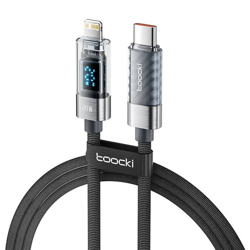 [054346] Toocki kabel za punjenje C-L, 1m, 20W (sivo)