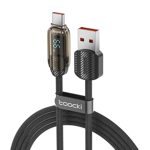 [054230] Toocki kabel za punjenje AC, 1m, 66W (crni)