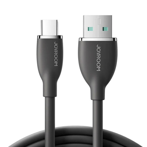 [053725] Šareni kabel 3A USB na USB C SA29-AC3 / 3A / 1,2m (crni)