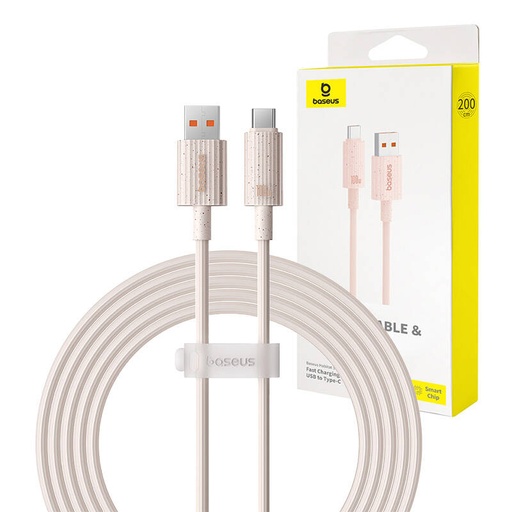 [055204] Kabel za brzo punjenje Baseus USB na USB-C Habitat Series 2m 100W (ružičasti)