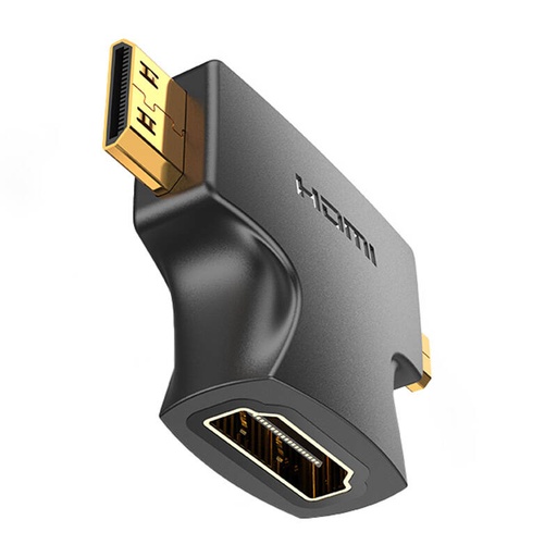 [055493] HDMI - Mini/Micro HDMI adapter 2u1 Vention AGFB0 (crni)