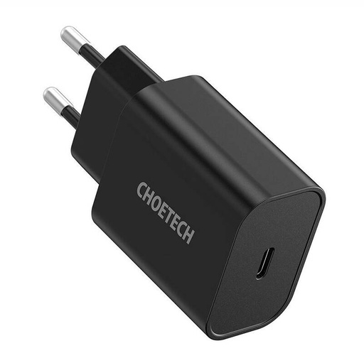 [055718] Mrežni punjač Choetech Q5004 EU USB-C, 20W (crni)