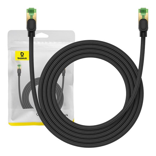 [054582] Pleteni mrežni kabel cat.8 Baseus Ethernet RJ45, 40Gbps, 2m (crni)