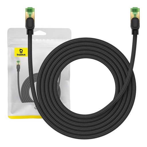 [054583] Pleteni mrežni kabel cat.8 Baseus Ethernet RJ45, 40Gbps, 3m (crni)