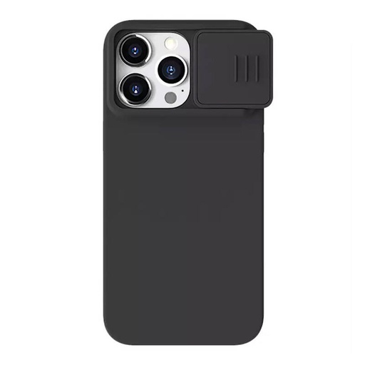 [054393] Nillkin CamShield Silky Silicone maska ​​za iPhone 15 Pro (klasična crna))
