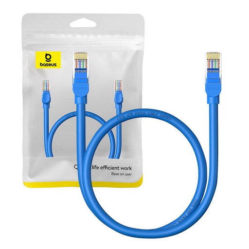 [054725] Okrugli kabel Baseus Ethernet RJ45, Cat.6, 0,5m (plavi)
