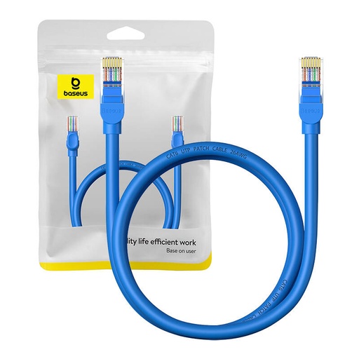 [054726] Okrugli kabel Baseus Ethernet RJ45, Cat.6, 1m (plavi)