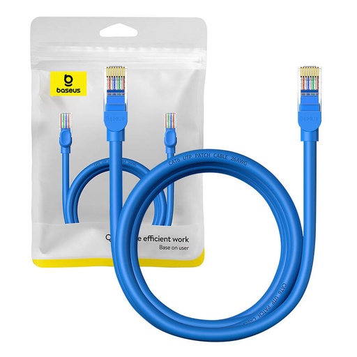 [054727] Okrugli kabel Baseus Ethernet RJ45, Cat.6, 2m (plavi)
