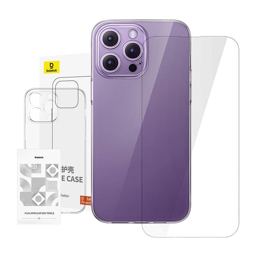 [054744] Clear Case Baseus iPhone 14 Pro Max+ kaljeno staklo