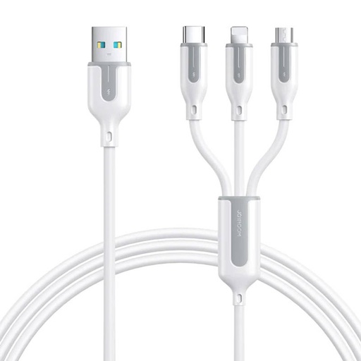 [053707] USB kabel Joyroom S-1T3018A15, 3 u 1, 3.5A/Kabel 1,2m (bijeli)