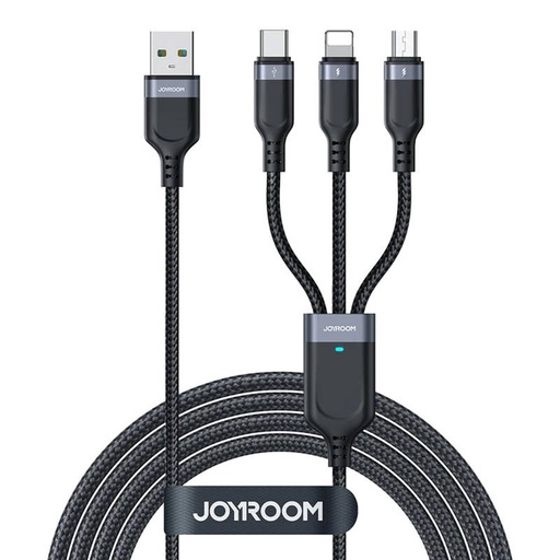 [053820] Kabel USB Multi-Use Joyroom S-1T3018A18 3w1 / 3,5A / 2m (crni)