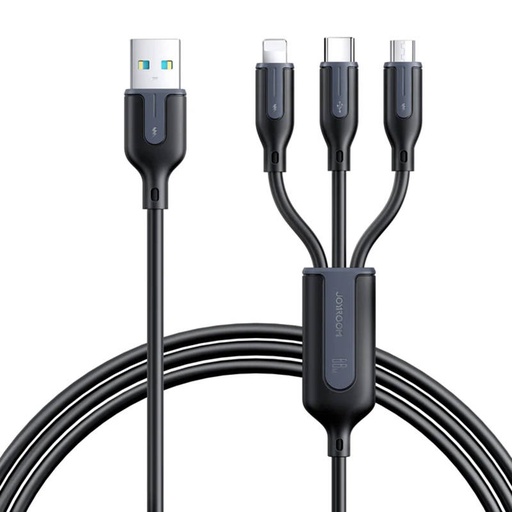 [053661] Kabel USB Multi-Use Joyroom S-1T3066A15 3w1 / 3,5A / 66W / 1,2m (crni)