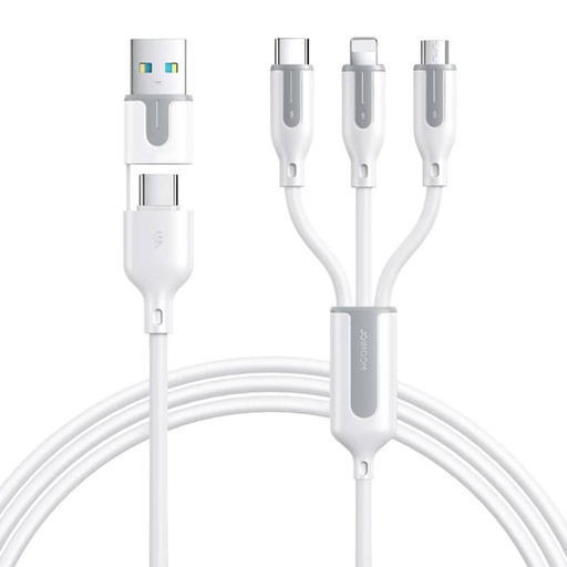 [053664] USB kabel Joyroom S-2T3018A15 5u1 USB-C / Lightning / 3.5A /1.2m (bijeli)