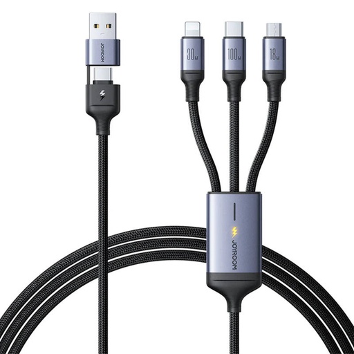 [053742] Kabel Speedy USB Joyroom SA21-2T3, 6 u 1/ 100W/Kabel 1,5 m (crni)