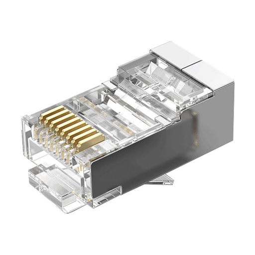 [056272] Modularni RJ45 Cat.5E FTP konektor Vention IDAR0-10 Transparent 10 kom.