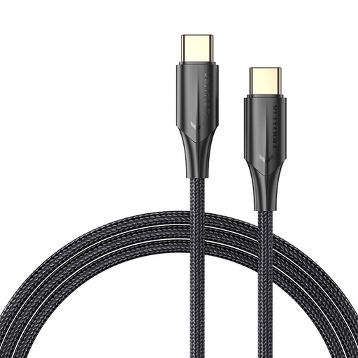 [056289] USB-C 2.0 na USB-C 3A kabel Vention TAUBH 2m crna LED