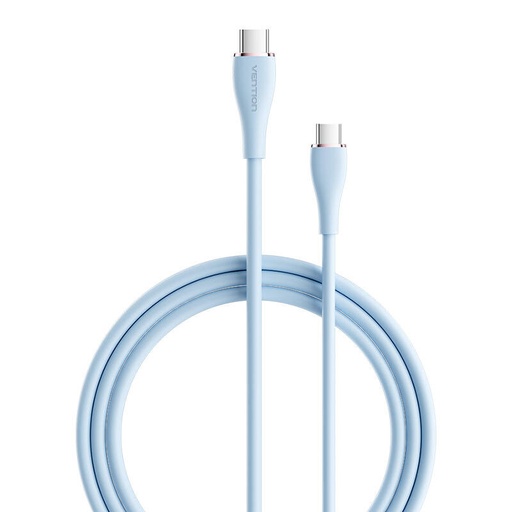 [056677] USB-C 2.0 na USB-C 5A kabel Vention TAWSG 1,5 m svijetloplavi silikon