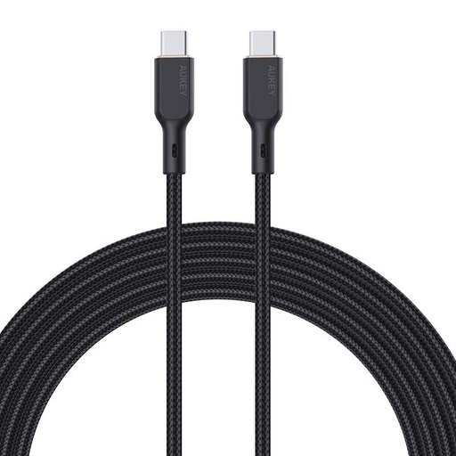 [058050] Kabel Aukey CB-KCC101 USB-C na USB-C 1m (crni)