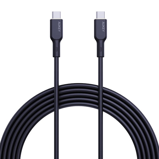 [058051] Kabel Aukey CB-SCC102 USB-C na USB-C 1.8m (crni)