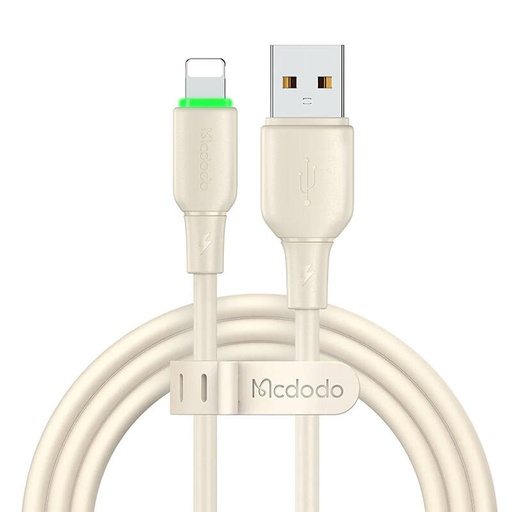 [054475] USB na Lightning kabel Mcdodo CA-4740 s LED svjetlom 1,2m (bež)