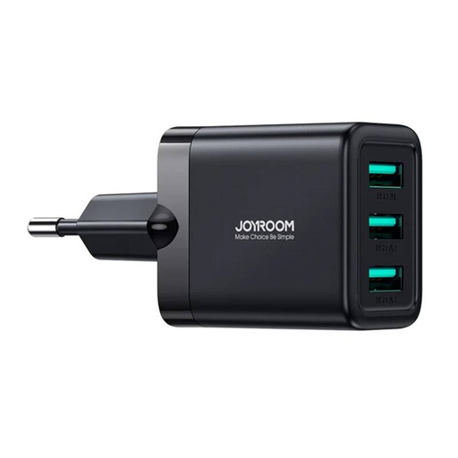 [055308] Zidni punjač Joyroom JR-TCN02, 3.4A 3xUSB (crni)