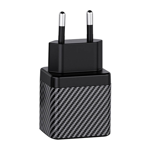 [059838] Zidni punjač INVZI GaN 2x USB-C, 45W, EU (crni)