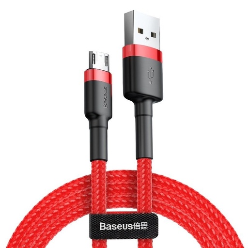 [016539] Baseus Cafule Micro USB kabel 2.4A 1m (crveni) (paket od 5 komada)