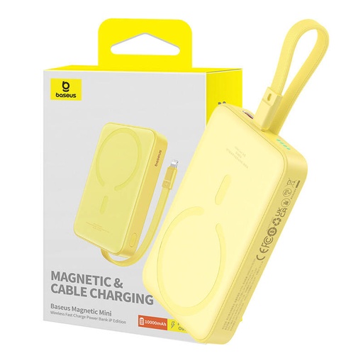 [057647] Powerbank Baseus Magnetic Mini 10000mAh 20W MagSafe (žuta)