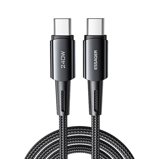 [060108] USB-C na USB-C kabel 240W Essager 1m (sivo)