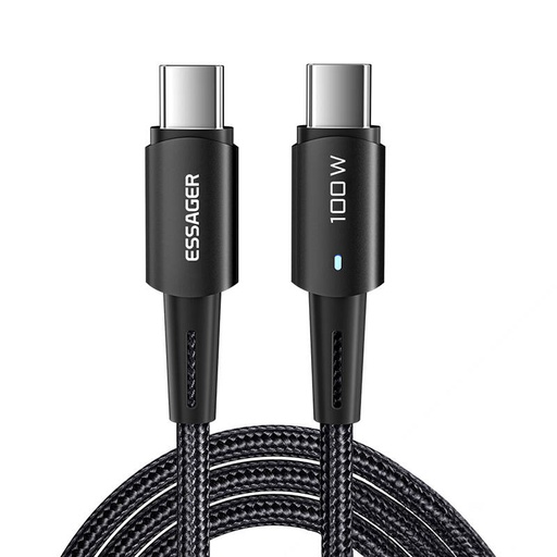 [060113] USB-C na USB-C kabel 100W Essager 1m (crni)