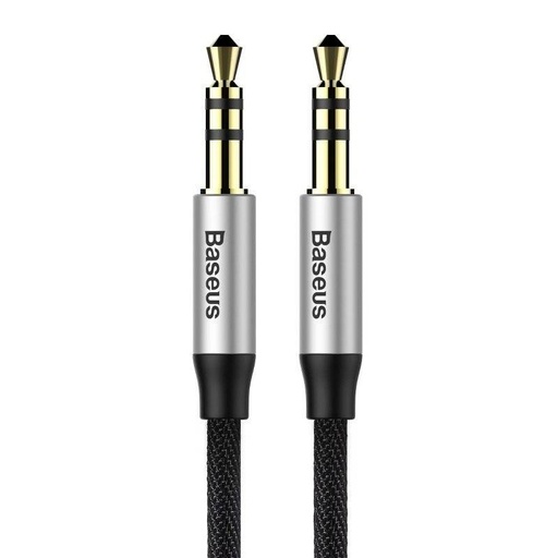 [018162] Baseus Yiven audio kabel mini jack 3,5mm AUX, 1m (crna+srebrna) (paket od 5 komada)