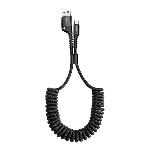 [018147] Baseus USB-C kabel s oprugom 1m 2A (crni)