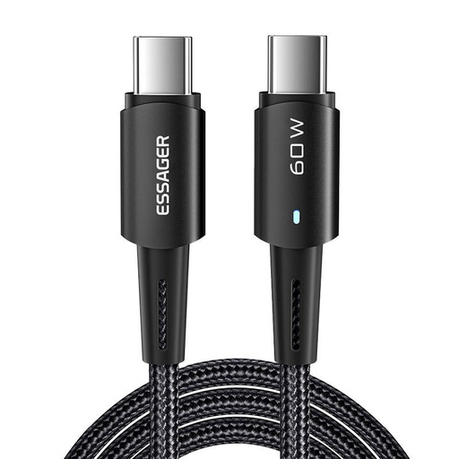 [060115] USB-C na USB-C kabel 60W Essager 2m (crni)