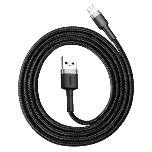 [018159] Baseus Cafule USB Lightning kabel 1,5A 2m (sivo+crno) (paket od 5 komada)