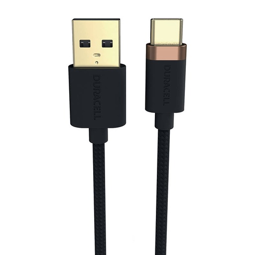 [040825] Duracell USB kabel za USB-C 2.0 1m (crni)