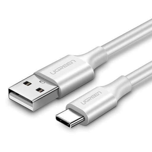 [018841] USB kabel na USB-C UGREEN, QC3.0, 25 cm (bijeli) (paket od 5 komada)