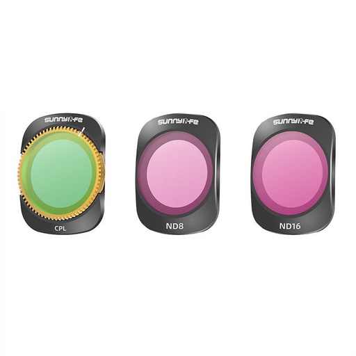 [060424] 3 filtera CPL+ND8+ND16 Sunnylife za Pocket 3