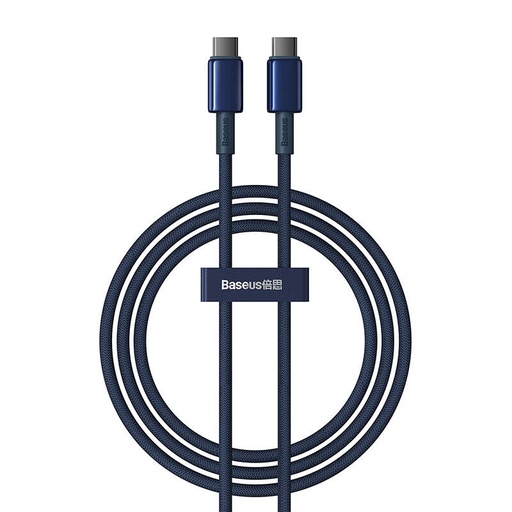 [061375] Kabel USB-C do USB-C Baseus Tungsten Gold, 100W, 1m (niski)