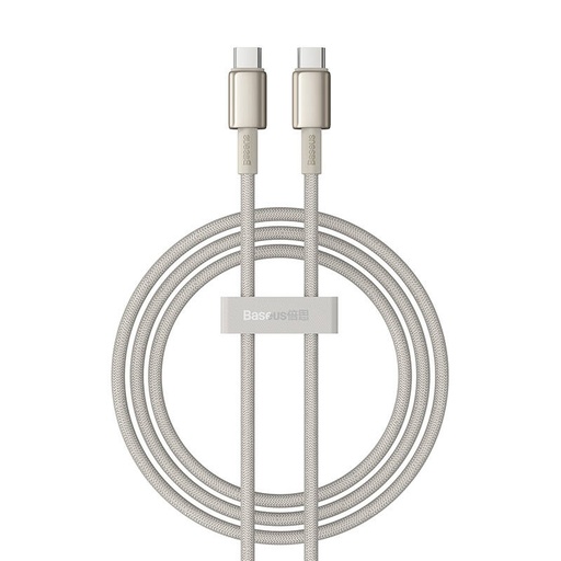 [061377] Kabel USB-C do USB-C Baseus Tungsten Gold, 100 W, 1 m (złoty)